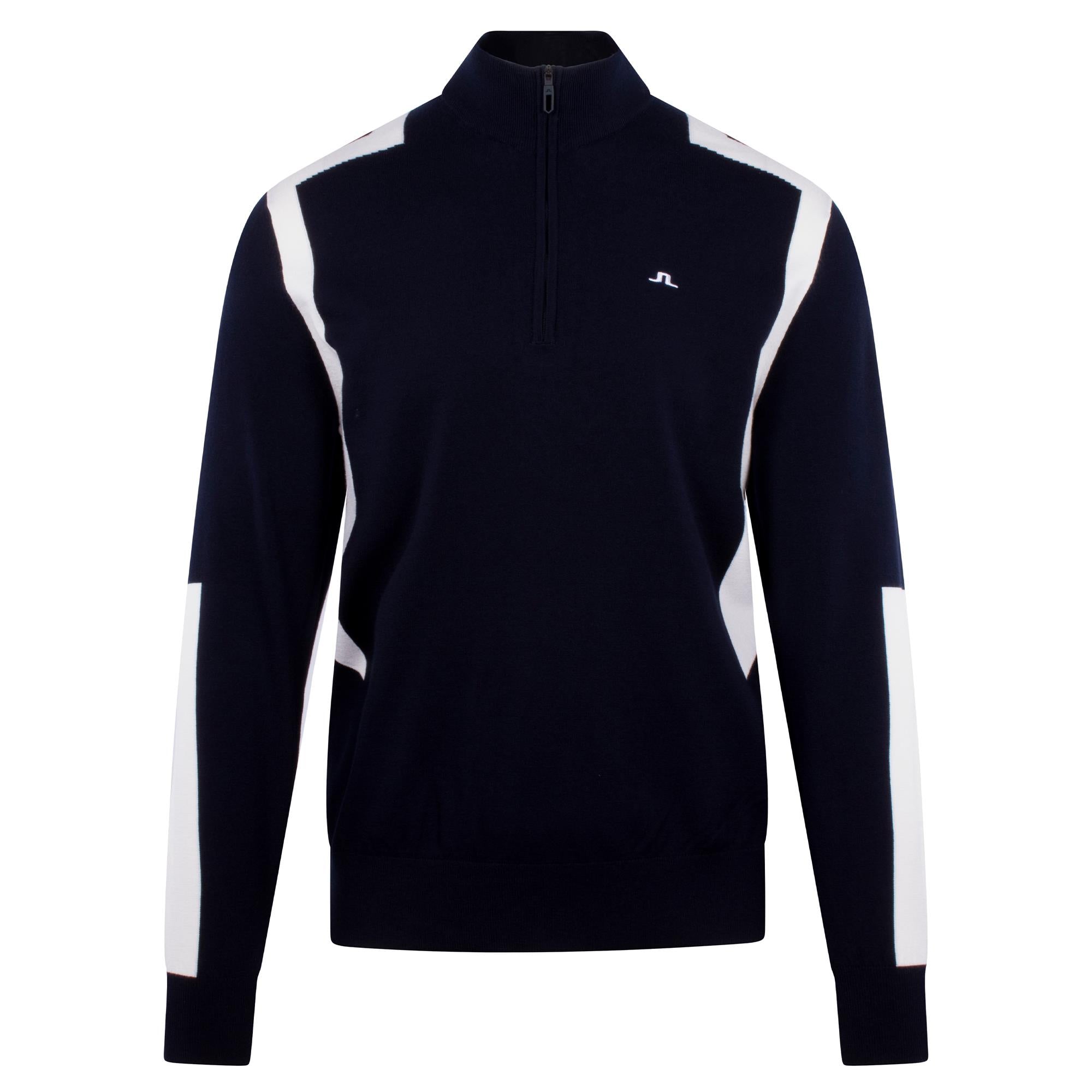 J Lindeberg Kendrick Knitted Quarter Zip Mens Sweater Navy